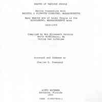 Deaths of various people having connection with Bristol & Plymouth counties, Massachusetts; many deaths are of local people in the Middleboro, Massachusetts area, 1820-1959