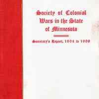 Society of Colonial Wars in the State of Minnesota: Secretary