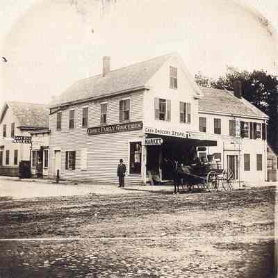 Taunton - Main Street - North Side - Sorainus E. Cambell's grocery store and market