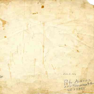 Back of photograph