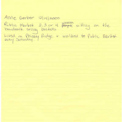 Anne Gerber - Notes