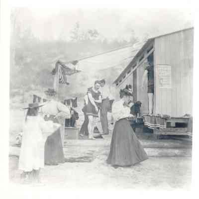 People at Coney Island Bathhouse at Duwamish Head