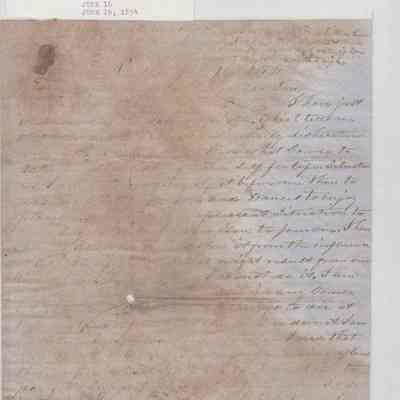 Doc Maynard Letter Sample dated June 16,1854