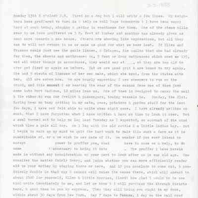 Transcript of Doc Maynard Letter March 13, 1858