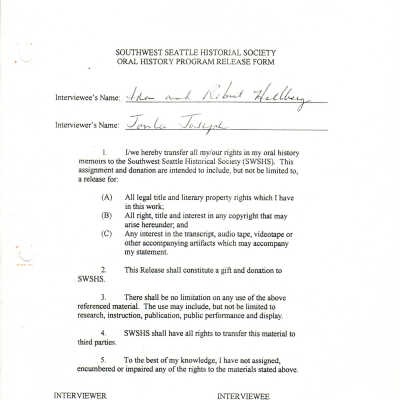 Ada And Robert Hallberg  - Release Form