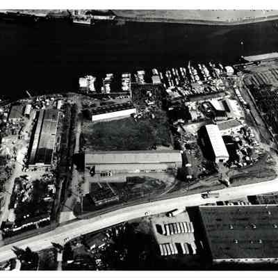 Aerial view along the Duwamish River