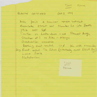 Blanche Coffiere - Notes