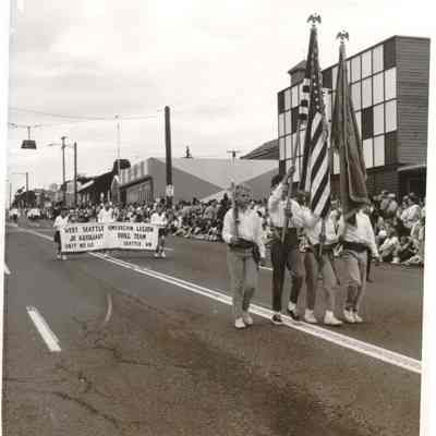 Color Guard Drill Team during 1966 Hi-Yu