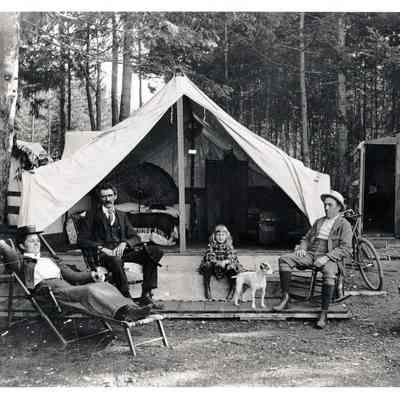 Bernard family camping on Aki