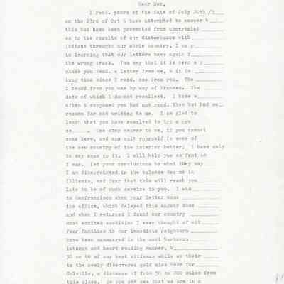 Transcript of Doc Maynard Letter dated November 4, 1855