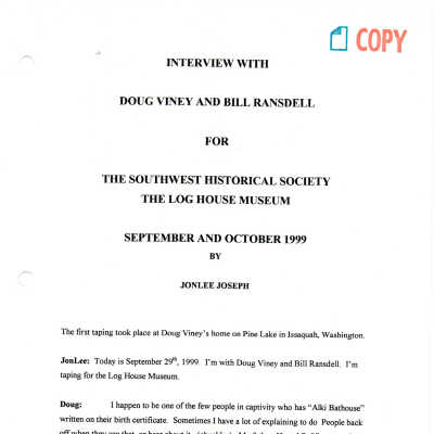 Doug Viney and Bill Ransdell