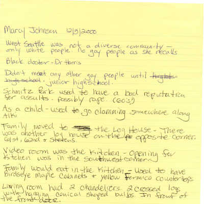 Marcy Johnsen - Note