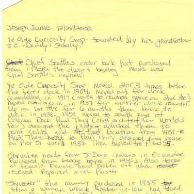 Joseph James - Notes