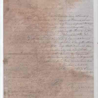 Doc Maynard Letter Sample dated November 28, 1858
