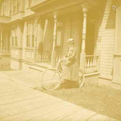 Carlie Doty with bike