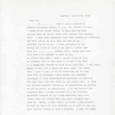 Transcript of Doc Maynard Letter dated April 17, 1854