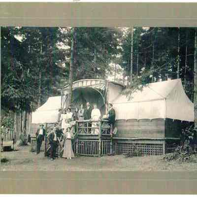 Tent cabin on Alki