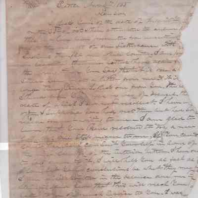 Doc Maynard Letter Sample dated November 4, 1855