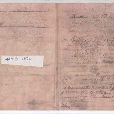 Doc Maynard Letter dated May 3, 1872