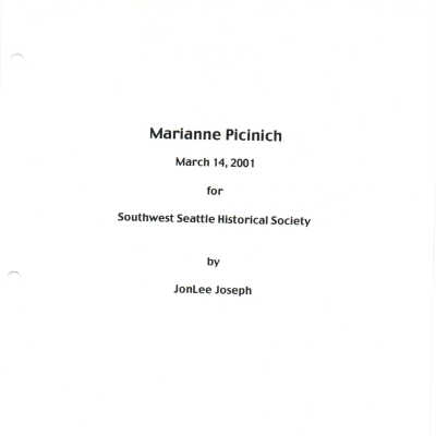 Marianne Picinich interview