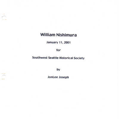 William Nishimura interview
