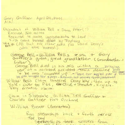 Gary Gaffner - Notes