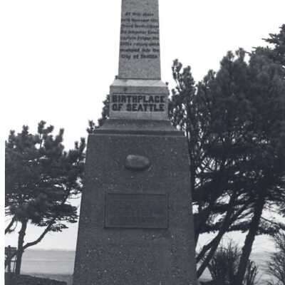 Birthplace of Seattle monument: Origformat: Print-Photographic