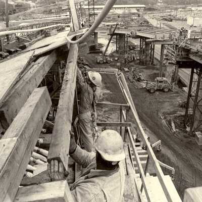 Bridge workers