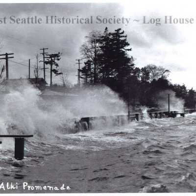 Storm on Alki Promenade