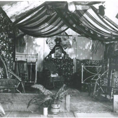Interior of Bernard tent house: Origformat: Print-Photographic