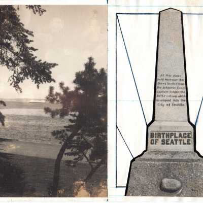 Two photos on paper