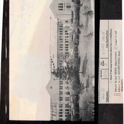 P684 West Seattle High School construction: Copyright: Southwest Seattle Historical Society; Origsize: 4 x 4 1/2"; Origformat: Artifact