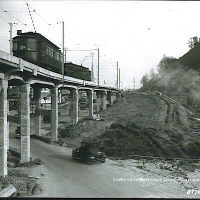 trollys overpass and auto unde: Origformat: Print-Photographic