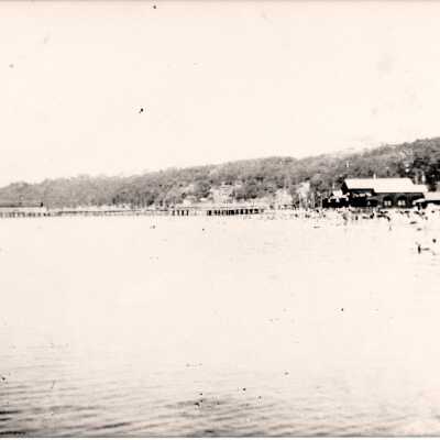Alki Bath house from water.