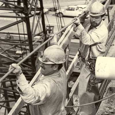 Bridge workers