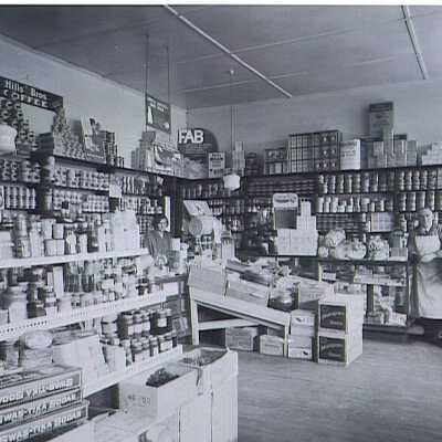 Interior of J Budinich Grocery