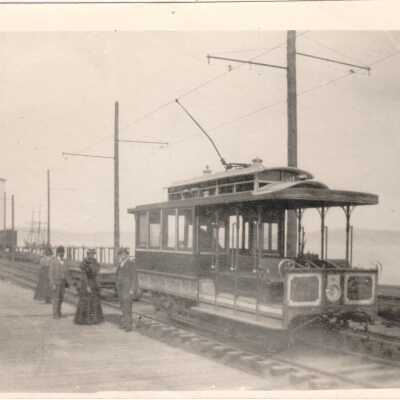 Streetcar and riders