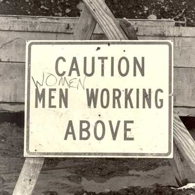 Women working sign