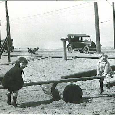 Girls on Teetertotter