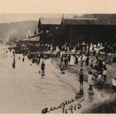 Bathers at Alki Bathhouse