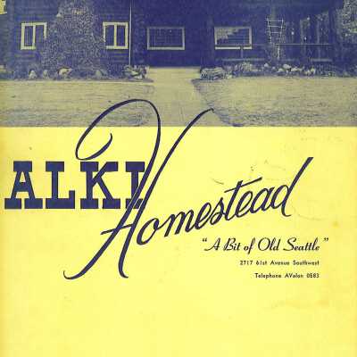 Alki Homestead Menu