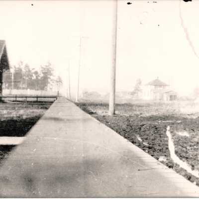 On 59th Street facing beach before Alki School was built.