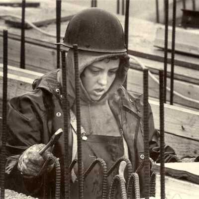 Woman and pliers