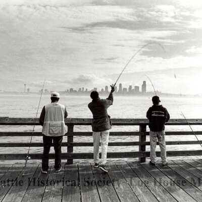 Seacrest fishing pier: Copyright: Dean Wong 1997; Origformat: Print-Photographic; Resolution: 200