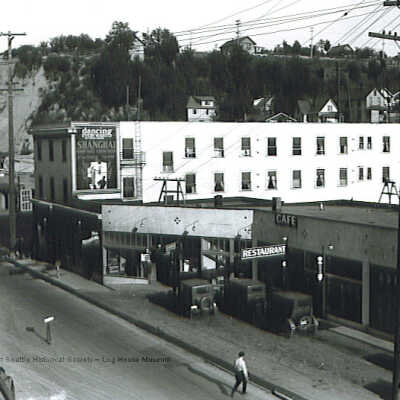 Businesses, Spokane St. 1930: Origformat: Print-Photographic