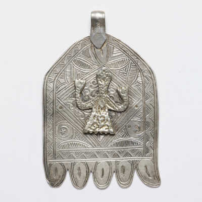 Hamsa - Pendant with depiction of female demon Lilith