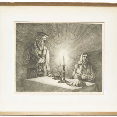 Lithograph; "Sabbath"