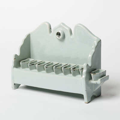 Ceramic Chanukah menorah