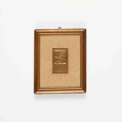 Bronze plaque "scribe"