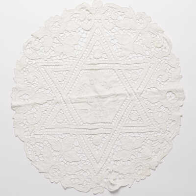Embroidered doily